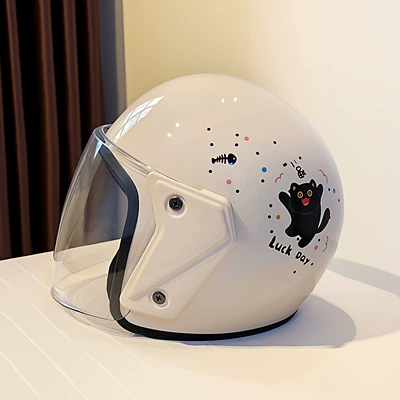 Helmet for Women, High-Looking, Sun-Protective, Motosiklet kaskı (dəbilqə)
