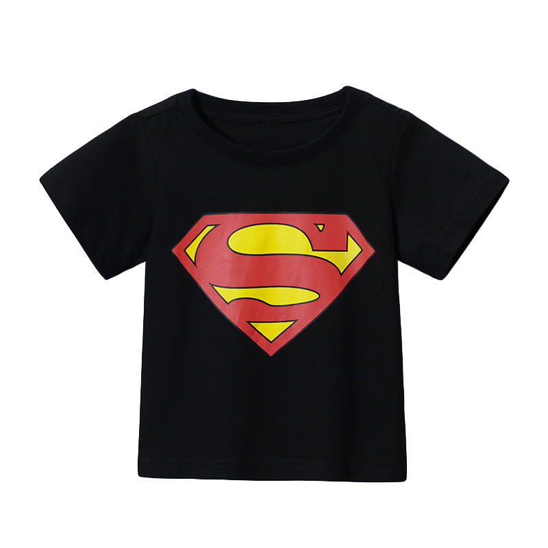 JOJO BEBE Ropa infantil europea y americana verano nueva marca niños Camiseta cuello redondo algodón manga corta niños camiseta de dibujos animados