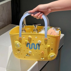ドーパミンバスバスケット大容量バスルームアメニティ収納袋バスルームハンギングバスケット汚れた衣類収納バスケット