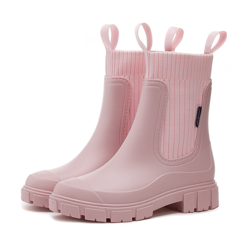 ゴム口の女性の新型雨靴の中で低い筒の雨靴は防水して滑り止めがあります。|undefined