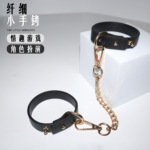 sm道具pu皮手铐捆绑束缚女奴情趣手铐另类调教成人用品脚镣铐代发