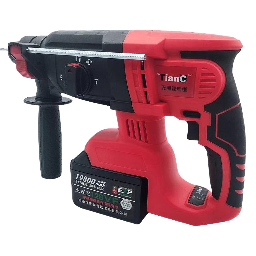 Martillo eléctrico recargable sin escobillas Martillo eléctrico de litio multifuncional Taladro de impacto Taladro eléctrico de alta potencia Recogida eléctrica Martillo hidráulico de tres funciones