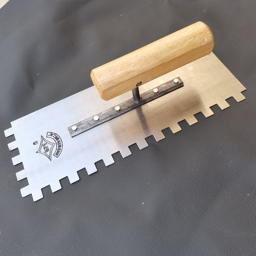 Supply of square tooth trowel tiling tools for plastering stainless steel masonry tiling tools sawtooth scrapers for laying tiles