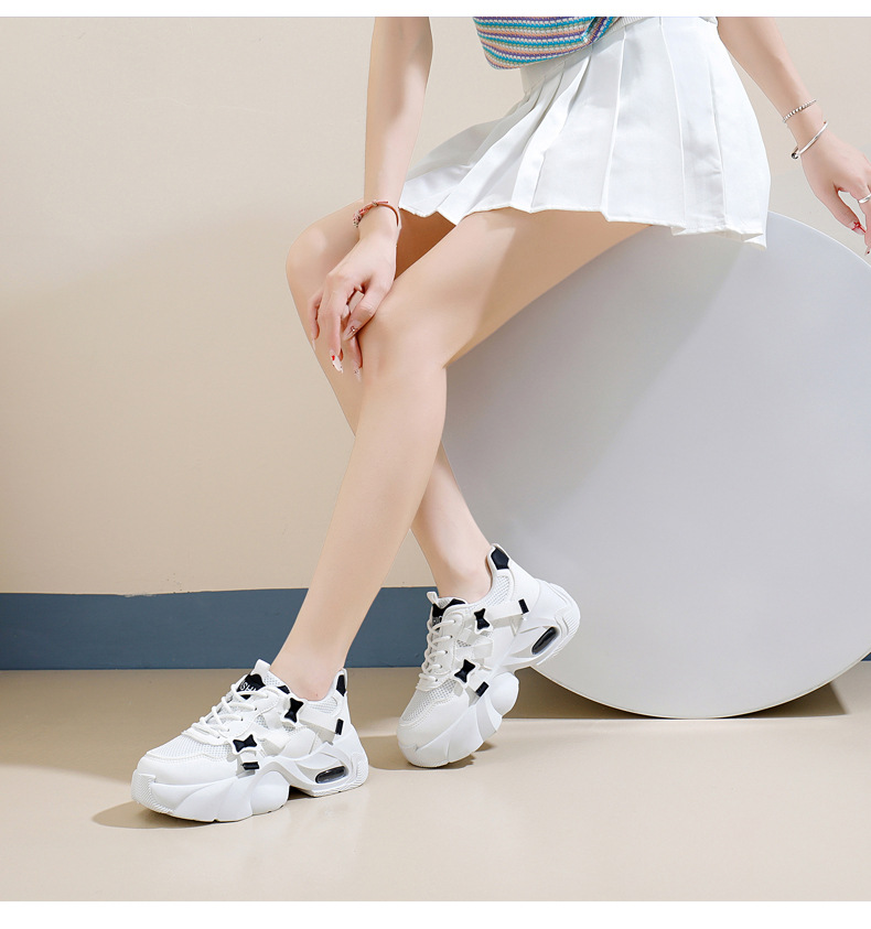 Sneakersy chunky dad style buty do biegania na platformie_voghion.com