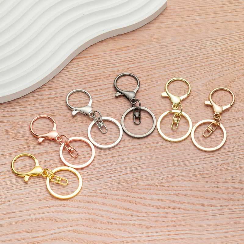 Производитель цинкового сплава брелок круглый лобстер