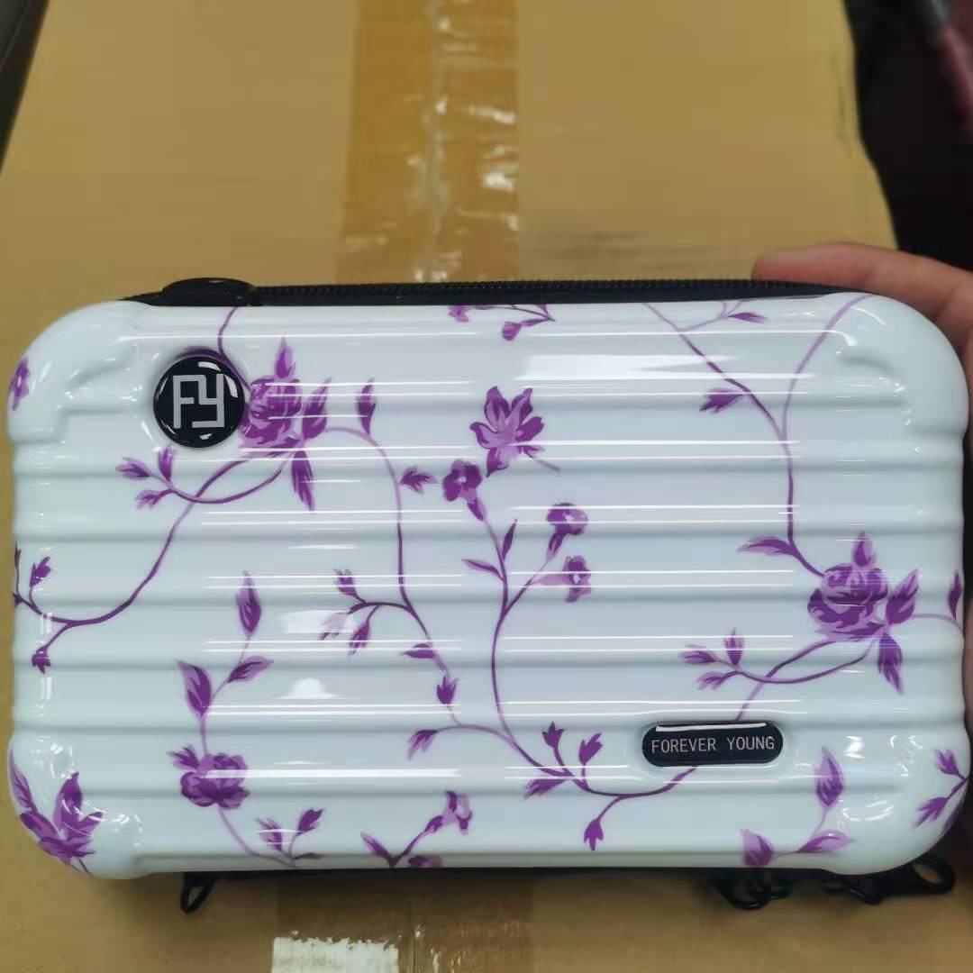 PC duro Shell bolsa de cosméticos fijo LOGO hombro mensajero bolsa de viaje conveniente bolsa de lavado bolsa de almacenamiento de equipaje