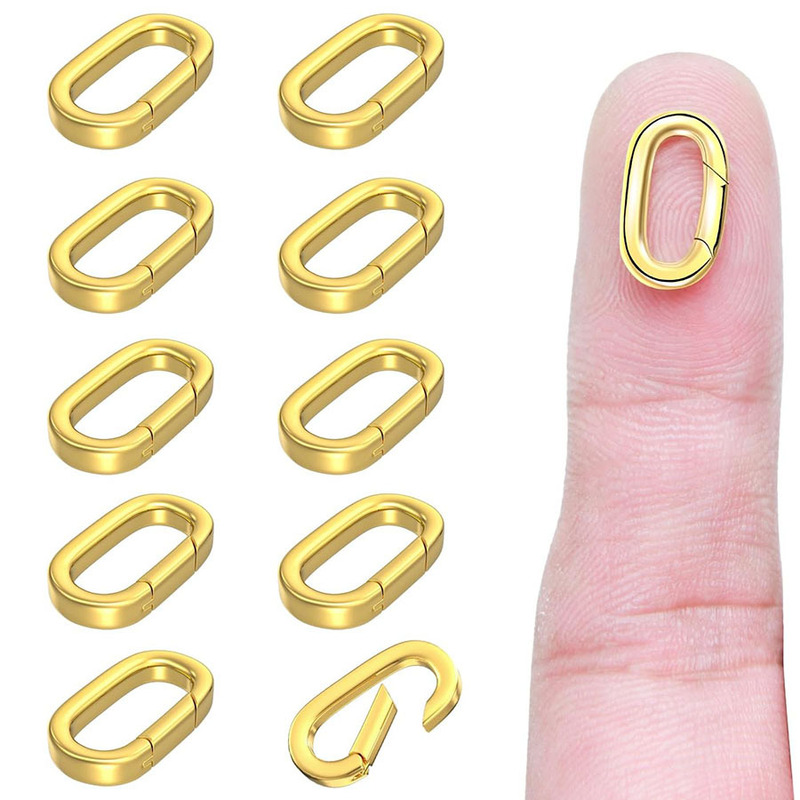 Cross-Border Jewelry Clasps, Oval Clasps, Carabiner Clasps, Necklace Clasps, and Spring Ring Clasps for Pearl Necklaces and Jewelry Accessories Cross-Border Jewelry Clasps, Oval Clasps, Carabiner Clasps, Necklace Clasps, and Spring Ring Clasps for Pearl Necklaces and Jewelry Accessories