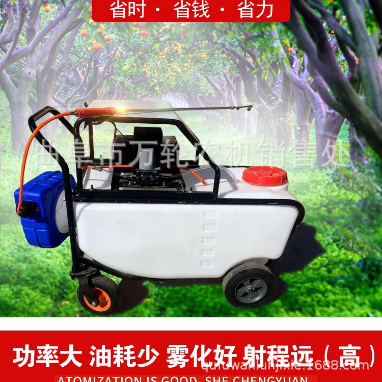 消毒用推车式电动喷雾打药机 大容量充电式园林果园大棚喷药机