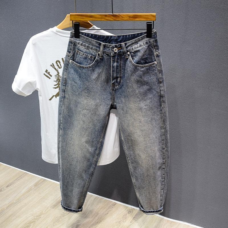High-End Dad-Style Cropped Jeans for Men, Suitable for Big and Short Individuals, Stylish and Cool, Trendy Brand, Versatile, Loose Fit, Petite Pants High-End Dad-Style Cropped Jeans for Men, Suitable for Big and Short Individuals, Stylish and Cool, Trendy Brand, Versatile, Loose Fit, Petite Pants