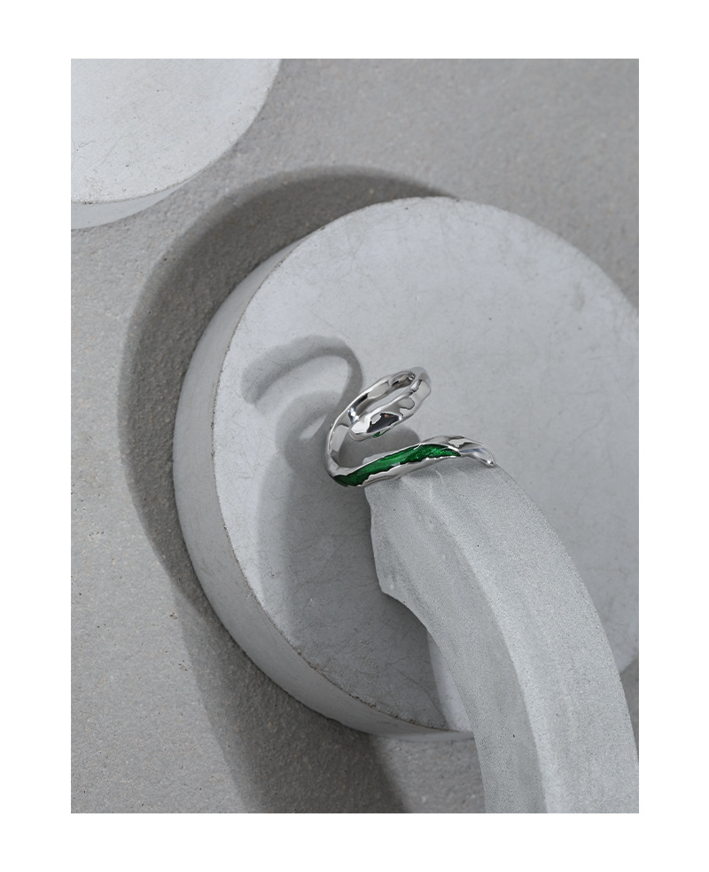 Simple Style Geometric Sterling Silver Plating Open Ring