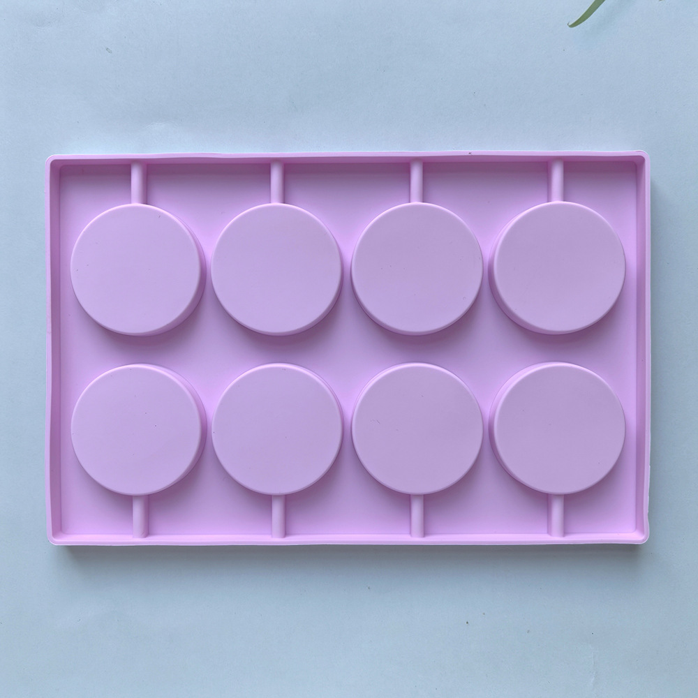 416 molde de silicona hecho en casa diy redondo estrella Lollipop herramienta de horneado resistente a altas temperaturas