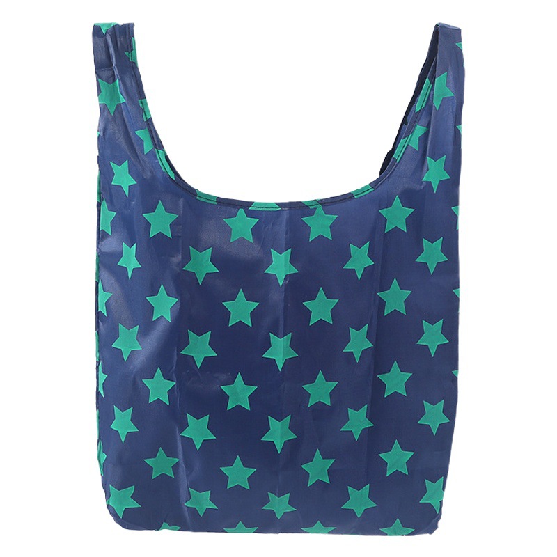 Orden de exportación protección del medio ambiente bolso portátil de gran capacidad impermeable impreso LOGO plegable supermercado bolsa de compras