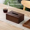 Black walnut Walnut Bamboo Tissue box desktop exquisite luxury Tissue box Office a living room originality Light extravagance