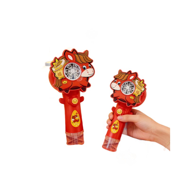 Juguetes infantiles automáticos de mano porosa máquina de burbujas de Año Nuevo al aire libre pistola de burbujas de pony regalos de la institución de la ciudad de juego image 6