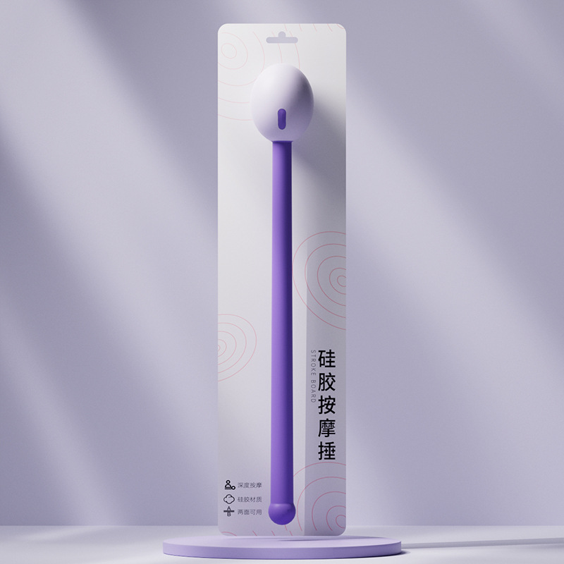 Martillo de masaje martillo meridiano hombro y cuello golpeando palo raqueta de fitness raqueta de meridiano raqueta de silicona cuidado de la salud espalda golpeando artefacto