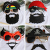 Glasses, funny props, navy decorations, graduation party, halloween