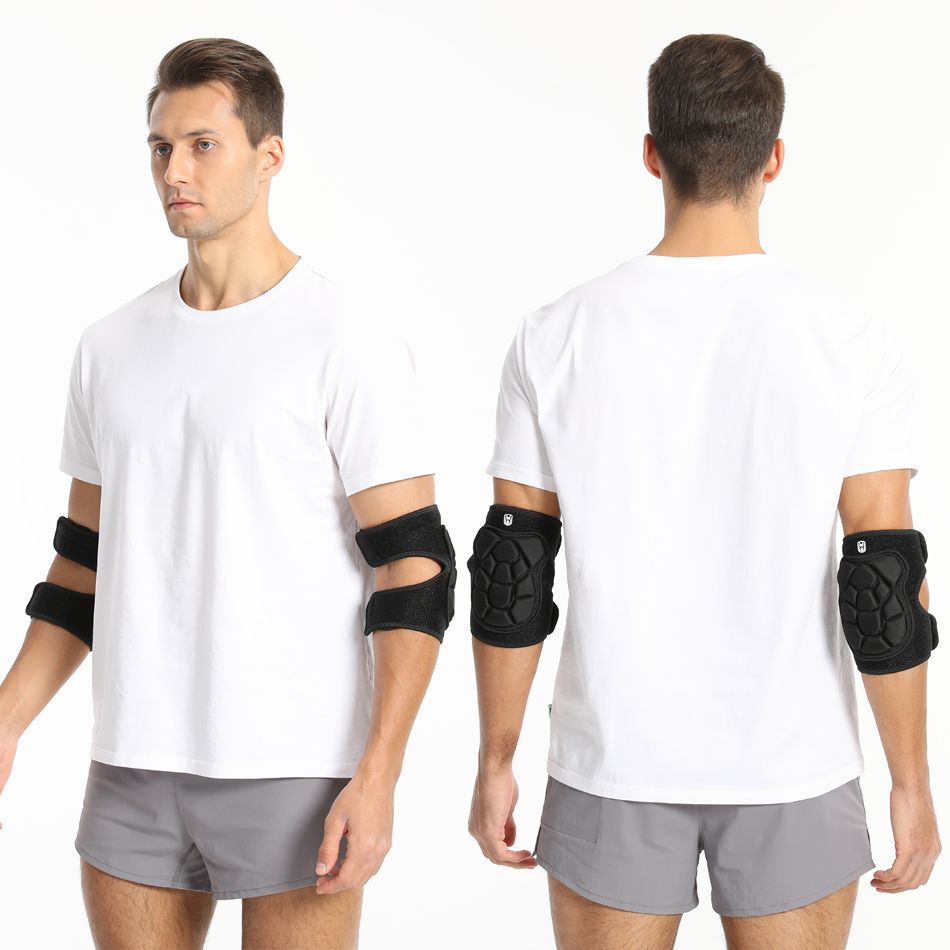 Protectores de codo deportivos al por mayor para esquí, entrenamiento táctico para adultos y niños, protectores de codo anticolisión engrosados para patinaje sobre ruedas y hockey sobre hielo. image 4