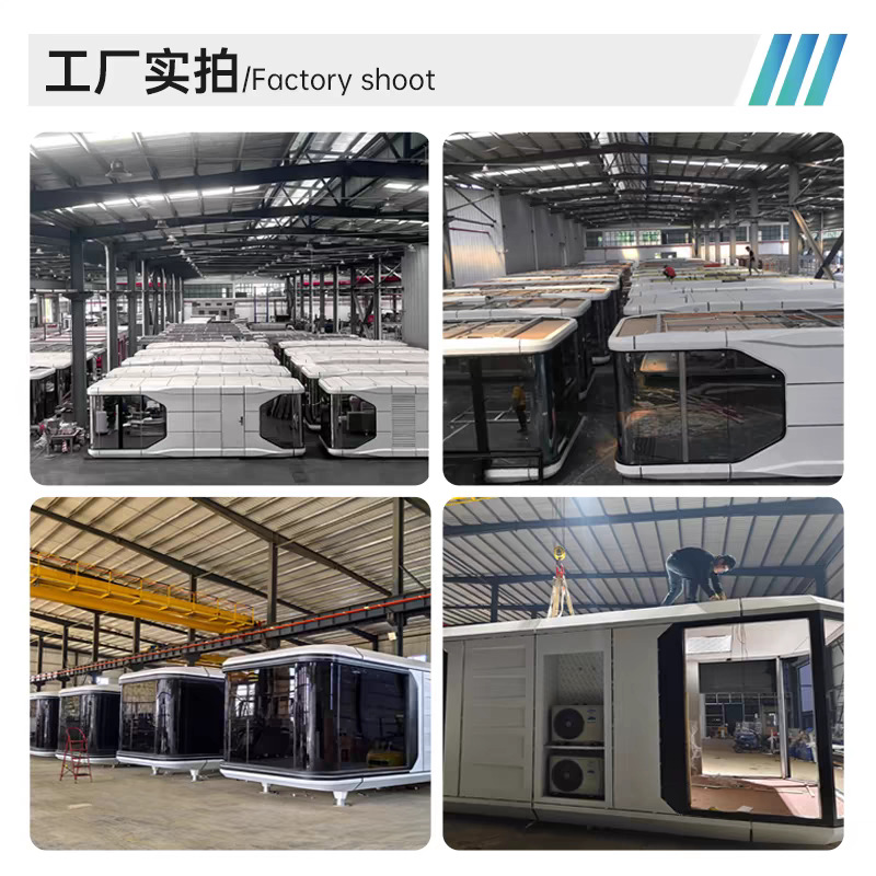 Casa móvil de cápsula espacial famosa en línea Residencia al aire libre Residencia cultural y turística Casa móvil Apple Capsule Star Room