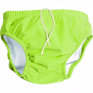 Baby and Kidsren's Summer Pure Color Drawstring Baby Swimming Trunks for Boys and Girls Leak-Proof Washable Swimming Trunks Customized Processing