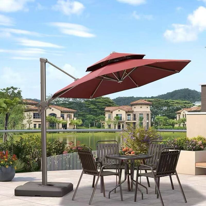 Outdoor sun protection parasol for courtyard, terrace, garden, villa, outdoor balcony, pool, Roman umbrella Outdoor sun protection parasol for courtyard, terrace, garden, villa, outdoor balcony, pool, Roman umbrella