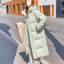 MM明摩同款女装长羽绒服超长过膝2025年新款加厚宽松情侣冬季外套