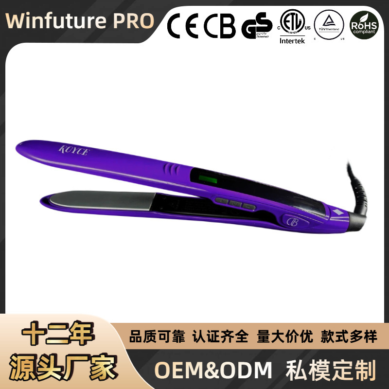 Digital Temperature-Controlled Hair Straightener, Temperature-Regulated Hair Care Tool, Exclusively for Cross-Border Sales, Hairdressing Appliance Source Factory, Oem Customization