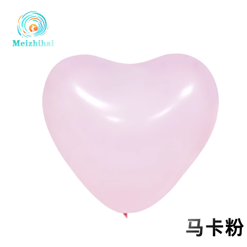 2.2g Matt Macaron Love Balloon Heart Balloon Impresión Decoración de la casa de boda Set de globos de boda