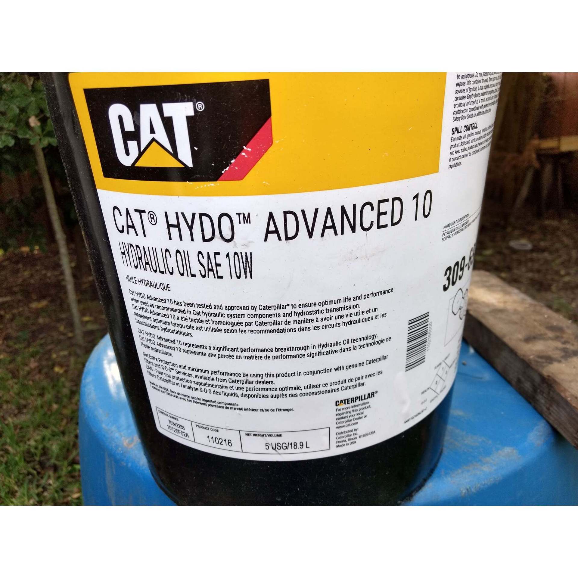 7X-7861液压油CAT卡特HYDO 10W液压机油,高级液压油10W挖掘机 20L