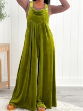 W 79971 Solid Color Casual Overalls ��ɫ���г��� ŷ���羳