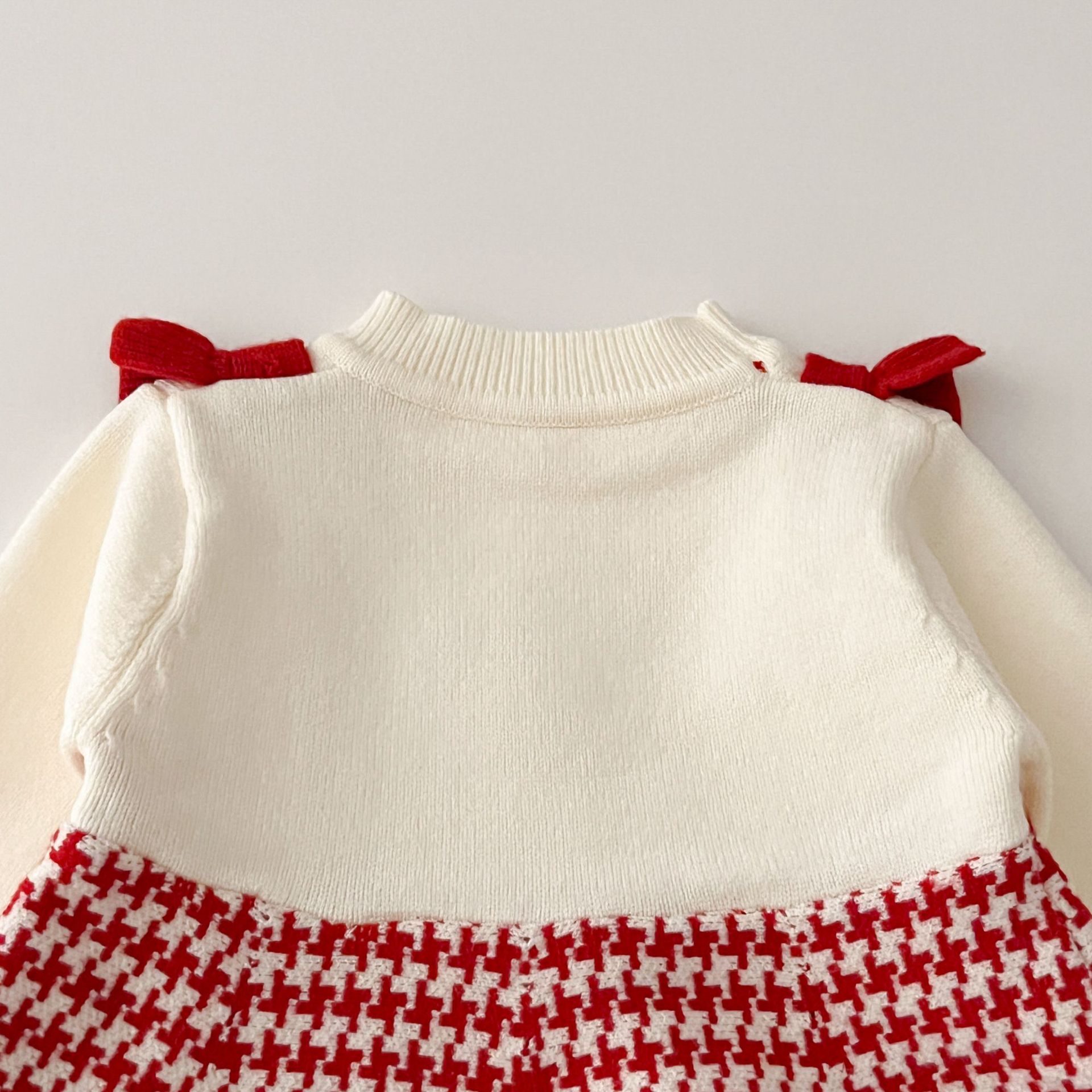 JINYONG 2024 New Cute and Sweet Small Flower Girl's Knitted Dress_voghion.com