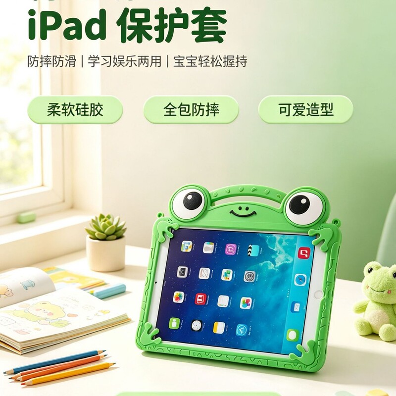 Suitable for iPad 11 protective case, new Air7 cover, 360-degree rotating iPad 10.2inch tablet case, iPad 10 silicone