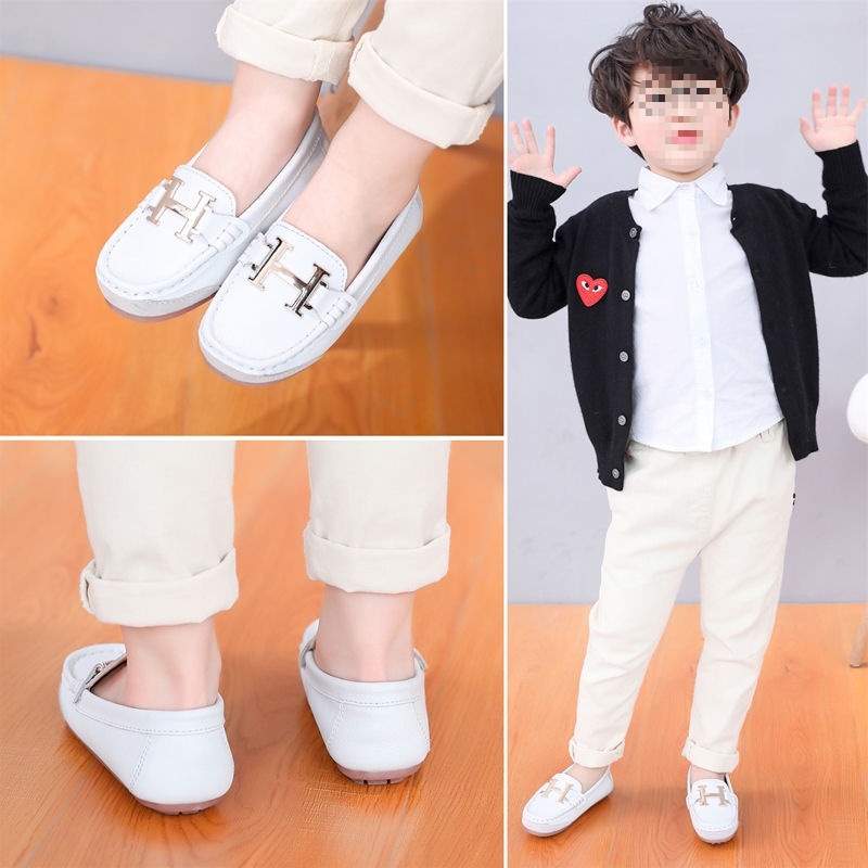 男童鞋2022春秋新款黑色皮鞋儿童豆豆鞋韩版潮学生表演出单鞋