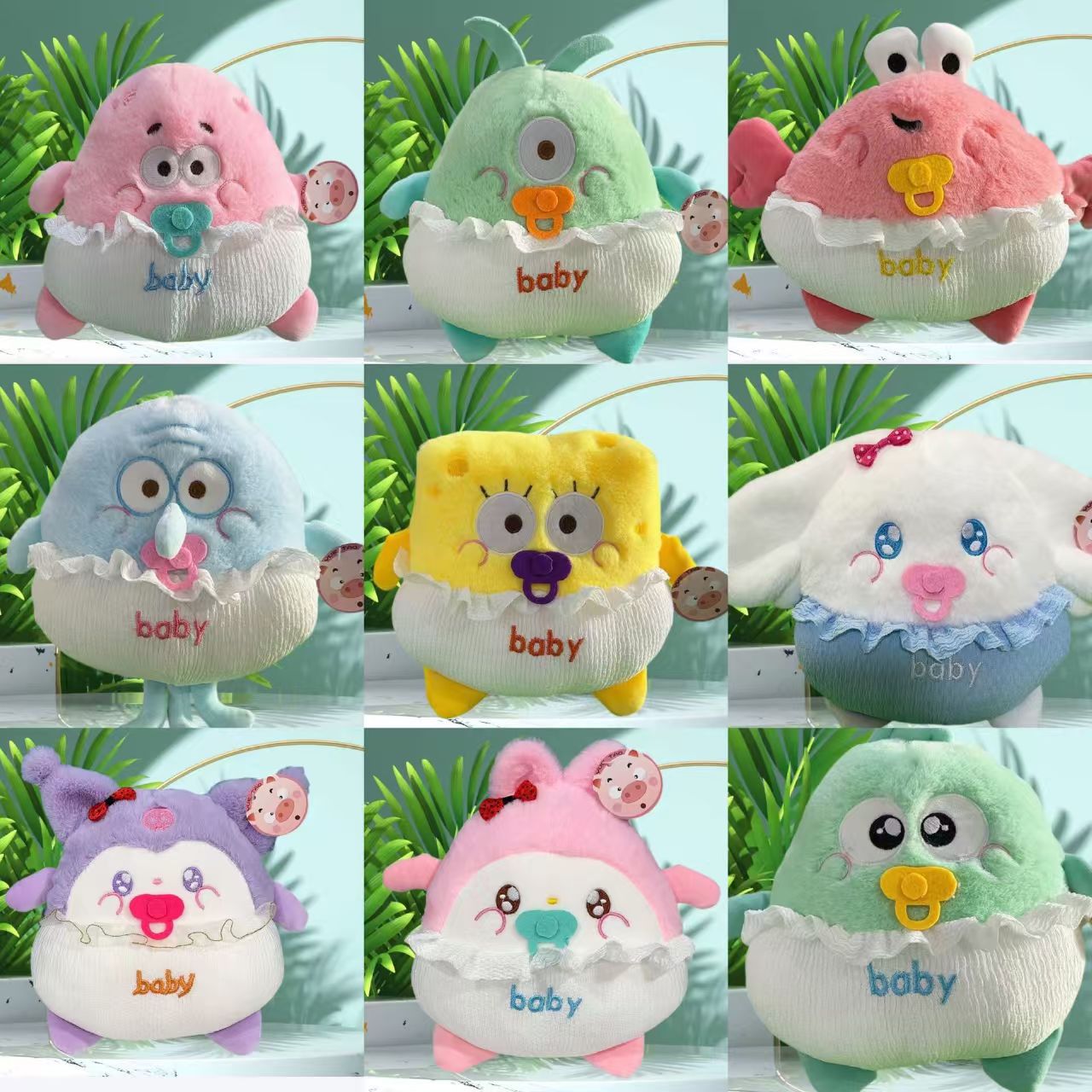 Nueva máquina de agarre, máquina de garras, muñeca, juguete de peluche de ocho pulgadas, lanzamiento de boda, logotipo impreso, evento de empuje, regalo
