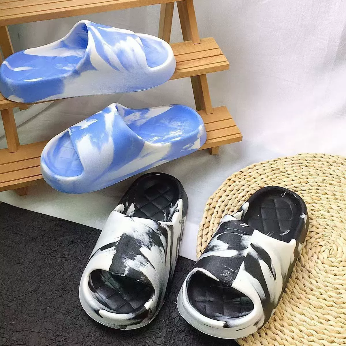 EVA Взрывная пара буксирная пара носить фекалии, противоскользящие и вонючие домашние мужские и женские летние студенческие общежития тапочки