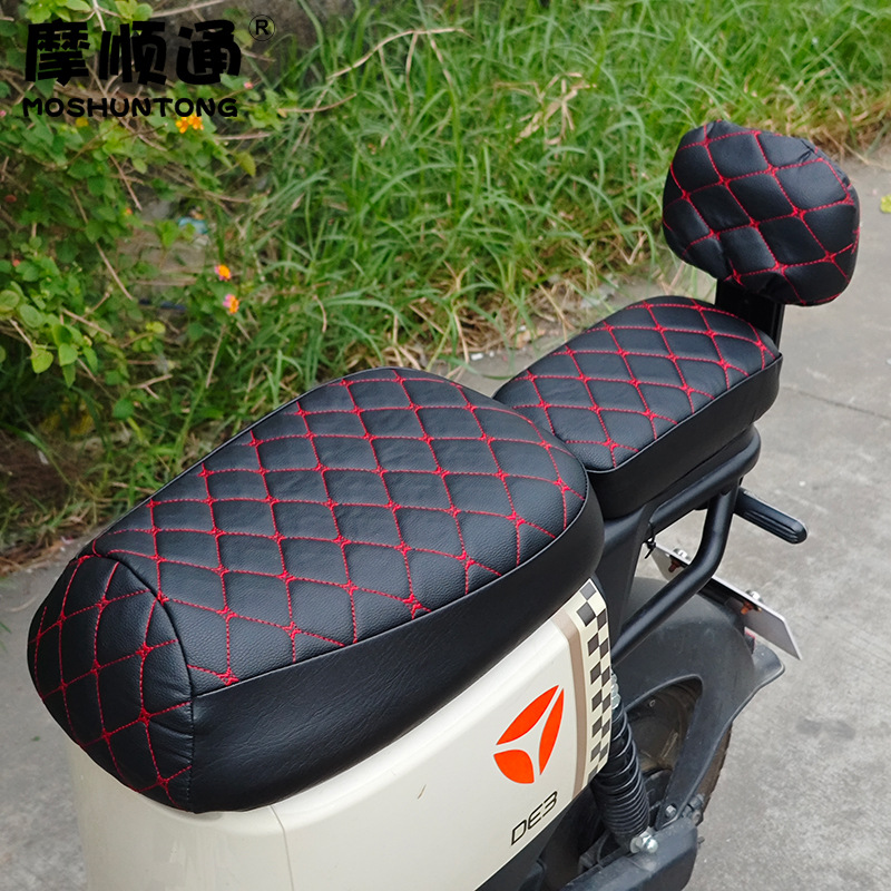New National Standard Electric Vehicle Seat Cover, Warm and Sun-Protective, Suitable for Yadea, Aima, Tailing, Shenyuan, Xinri Electric Vehicles