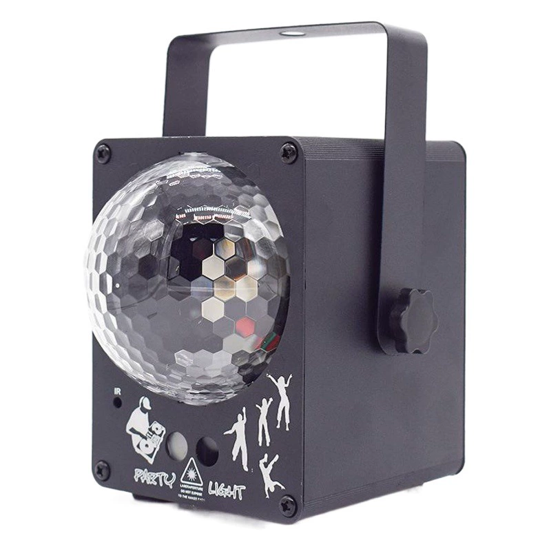 Новый волшебный шар лазерный свет мини пульт дистанционного управления Звездное Голосовое управление сценический свет KTV бар домашний лазерный фонарик