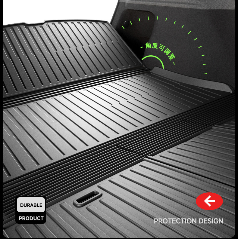 Suitable for Tesla's New Model Y3 Integrated Trunk Mat, Front and Rear Compartment Integrated Mat, Tpe Interior Protection