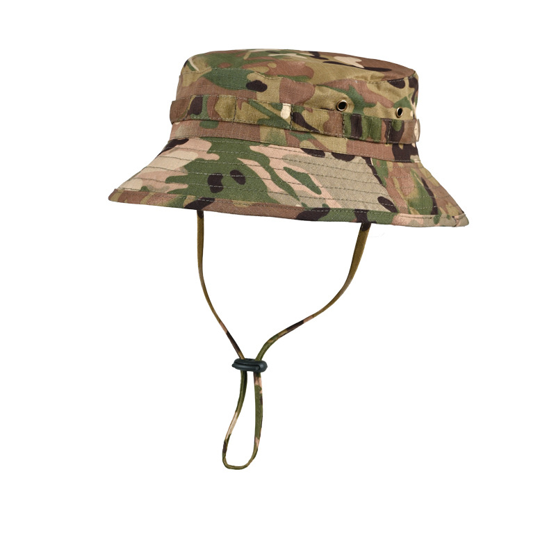 Sombrero de pescador de ala ancha transfronterizo, gorra deportiva para hombre para exteriores, sombrero de ciclismo con protección solar, sombrero de camuflaje para montañismo.