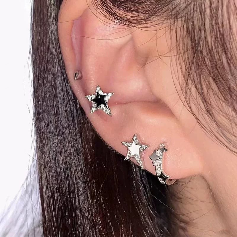 Аксессуар, серьги из нержавеющей стали, 2 карата