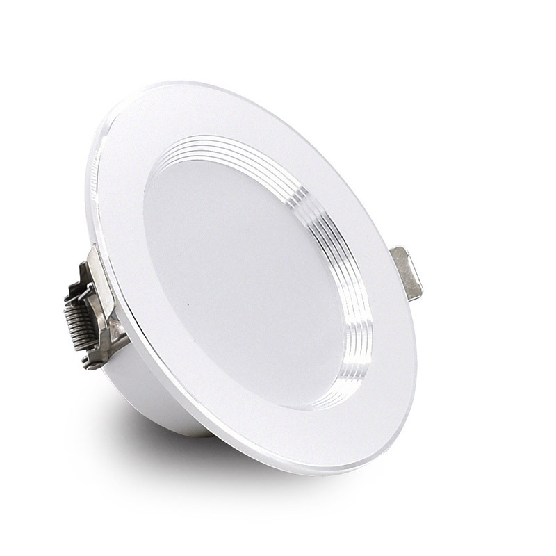 LED downlight incrustado 75mm lámpara de techo doméstica tricolor luminoso sala de estar lámpara de techo cubo de agujero de lámpara de agujero de lámpara de foco