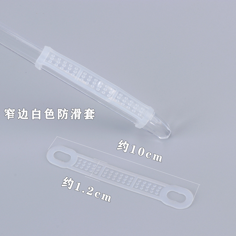 Tienda de ropa percha cubierta antideslizante especial almohadilla de cuero de silicona transparente negro sólido percha de ropa de plástico de madera pantalones clip de rack