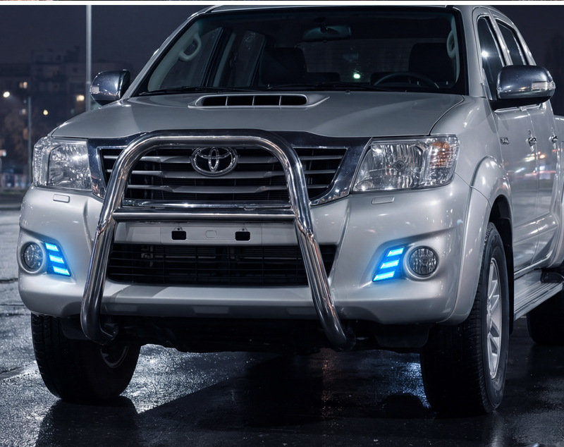 Suitable for Toyota 11-14 Hilux Vigo Daytime Running Lights Led Front Fog Lights Daytime Running Lights