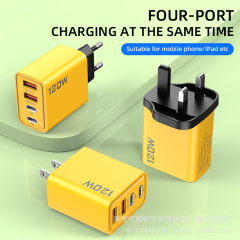 120W デュアル PD デュアル USB マルチポート充電器 Apple 米国および欧州電源アダプタメーカー卸売に適しています