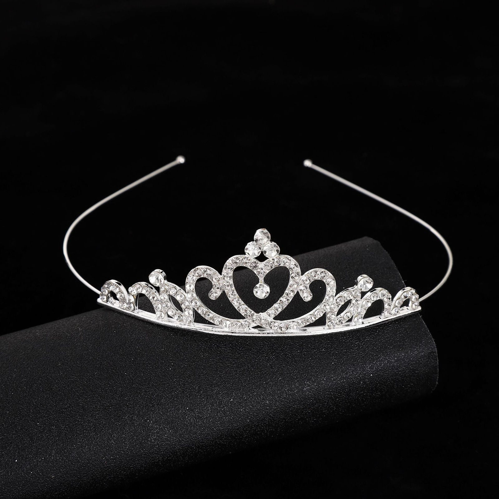 Corona transfronteriza cabeza de cumpleaños para niños joyas de cabello de fiesta joyas de boda flor princesa diamante cabeza de aro