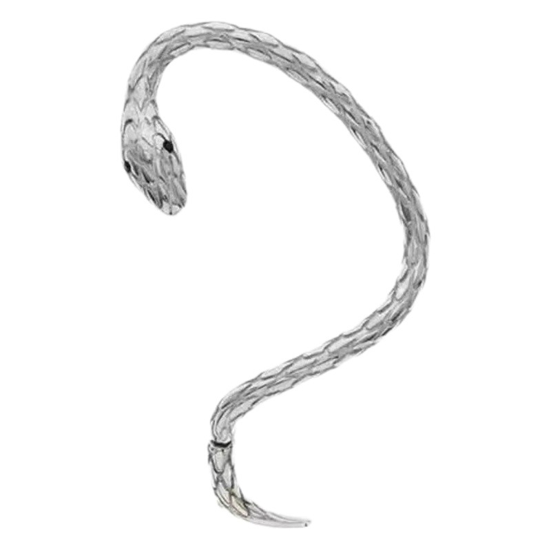Yunjin Small Snake Earrings Women's Retro Creative Trendy Men's Couple's Niche Design Sense Earrings Earrings European and American Style Winding Ears