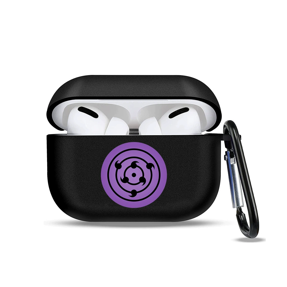 Наруто AirPods1/2 защитный чехол AirPods 3 поколения Bluetooth гарнитура Учига Вижи Писатель Писательское колесо глаз Мужчины