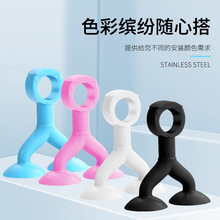 新款强力硅胶门吸 卫生间门静音防撞垫橡胶塑 料卧室门地吸门挡硅