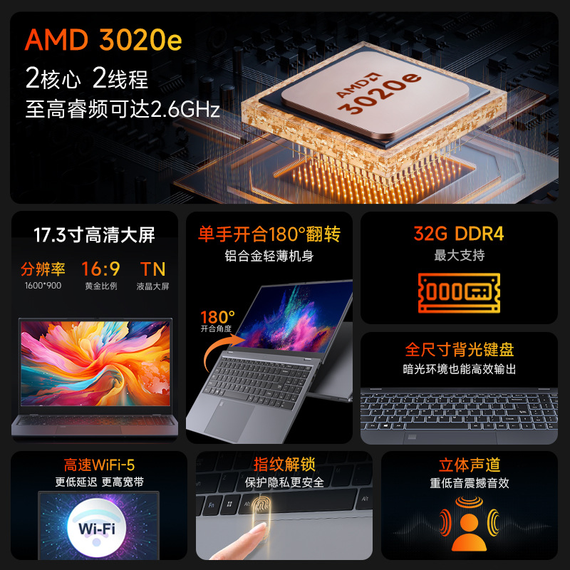 Computadora portátil transfronteriza N4020 para oficina comercial 14/15.6 pulgadas portátil delgado y ligero laptop