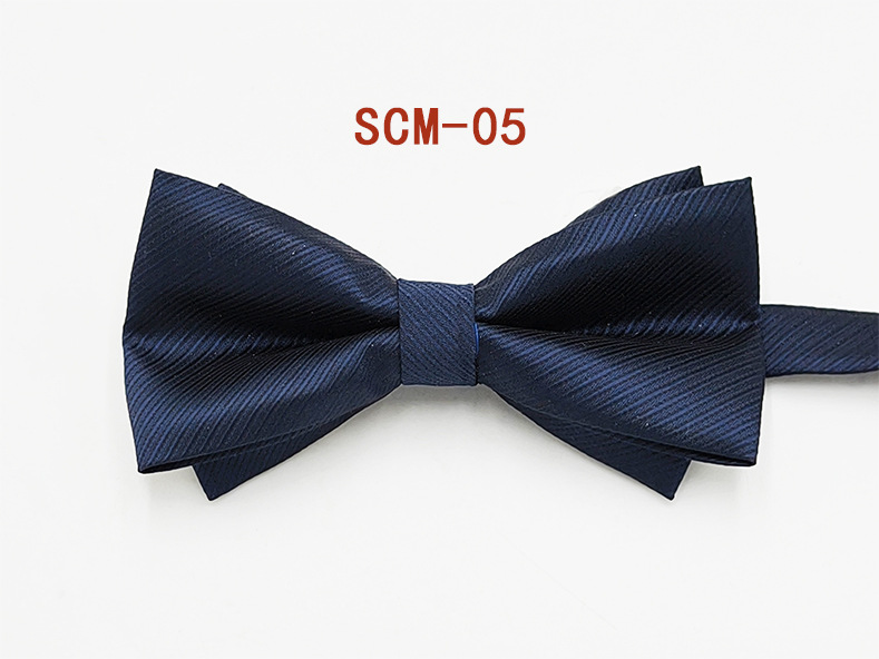 Spot venta al por mayor, pajarita para hombres, ropa formal, moda coreana, novio, padrino, lazo negro sólido