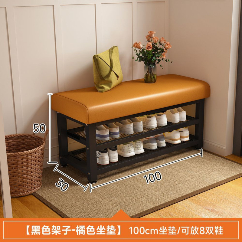 换鞋凳家用门口可坐鞋柜坐凳一体入户门轻奢高级感穿鞋凳进门鞋架|undefined